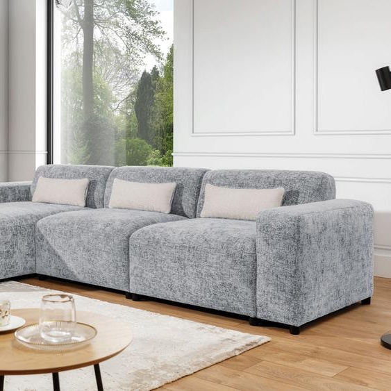 AX LIVING Canapé Gris Forme L Jughlio, 331 cm de large, spacieux & moderne L