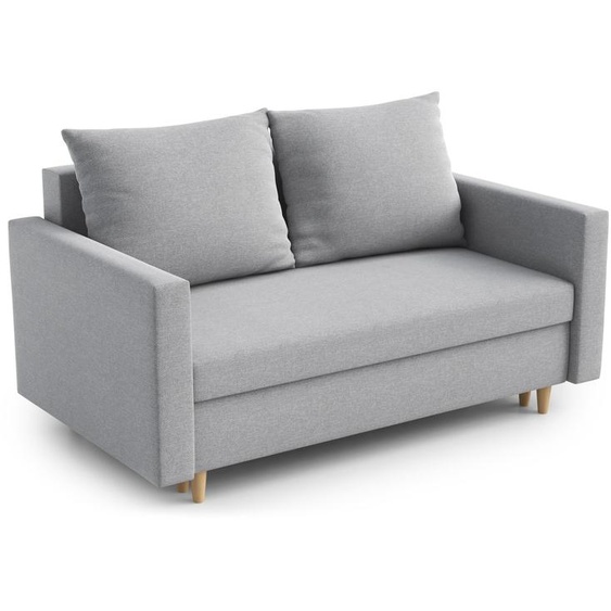AX LIVING Canapé Modern Shurton 155 cm Gris clair - Stylé 2 places