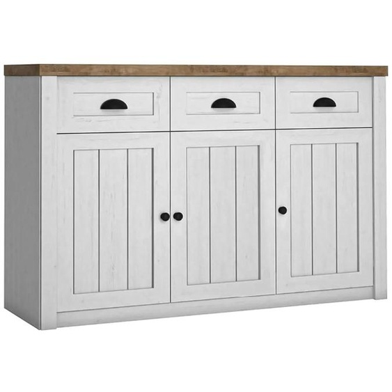 AX LIVING Commode avec tiroirs Palmano K3TP - 130cm, pin dAndersen