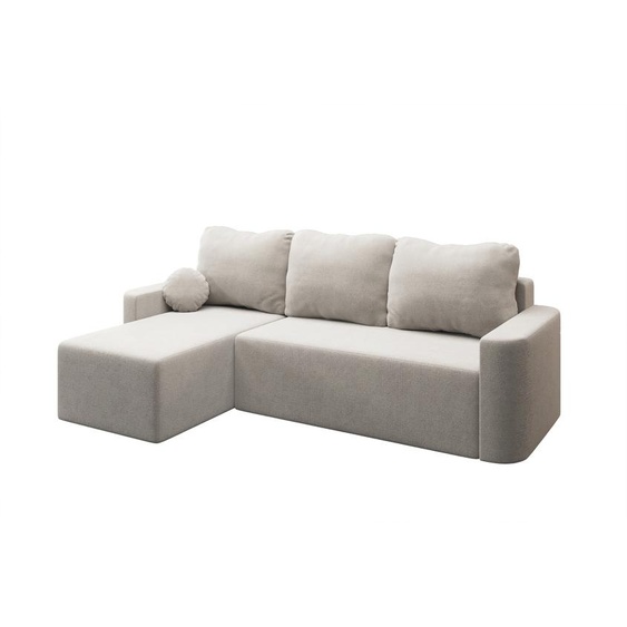 AX LIVING Modern Whimple Canapé 3 places avec fonction sommeil 240cm en crème