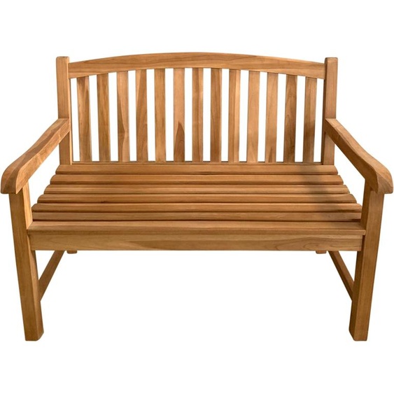 AXI Suki Banc de Jardin en Bois de Teck - Brun | Assise avec Accoudoirs et Dossier - Pour 2 Personnes| Pour Parc / Terrasse | 120 x 63 x 95 cm