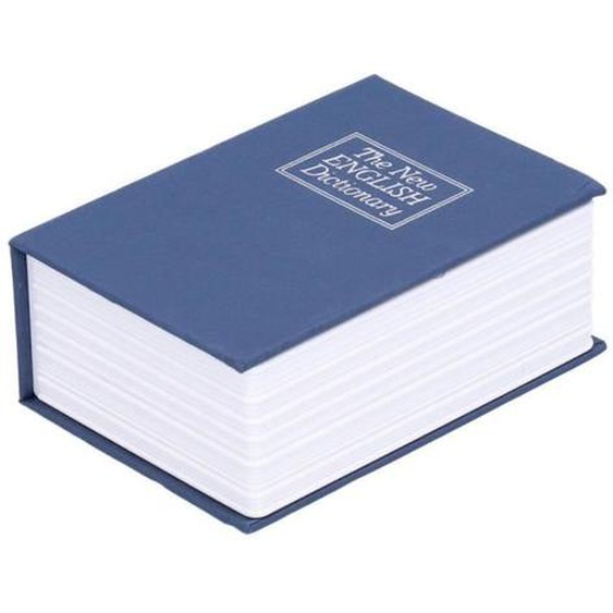 AYNEFY Tirelire Mini coffre-fort Simulation Book Security Money Boîte à bijoux avec clés de verrouillage pour le bureau à