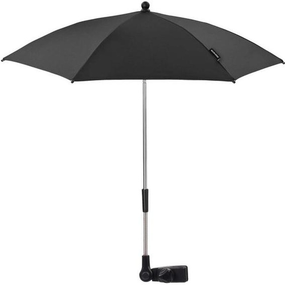 Azomor : élégant parasol noir avec protection UV pour poussettes et plage