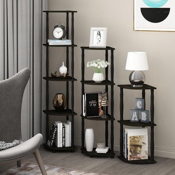 Azomor : étagère dangle peu encombrante avec cinq tablettes, pour toutes les pièces