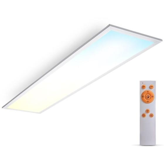 B.k.licht - Panneau led i 1 mètre i gradable i contrôle de la température de couleur cct i télécommande i minuterie i 24 Watt i 2.200 Lumen i