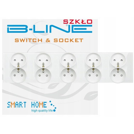 B-line Multiprise Électrique Verre Blanc