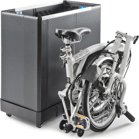 Klapprad Transporttasche faltbar, Fahrrad Transportkoffer + Rollen, Schaumstoff