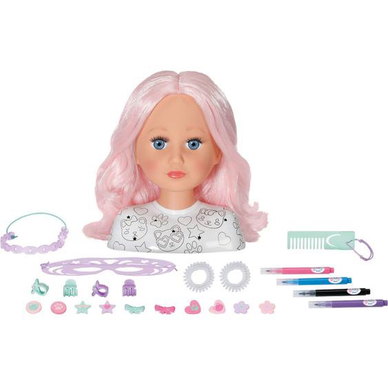 Baby Born Tête De Coiffure Créatif Multicolore