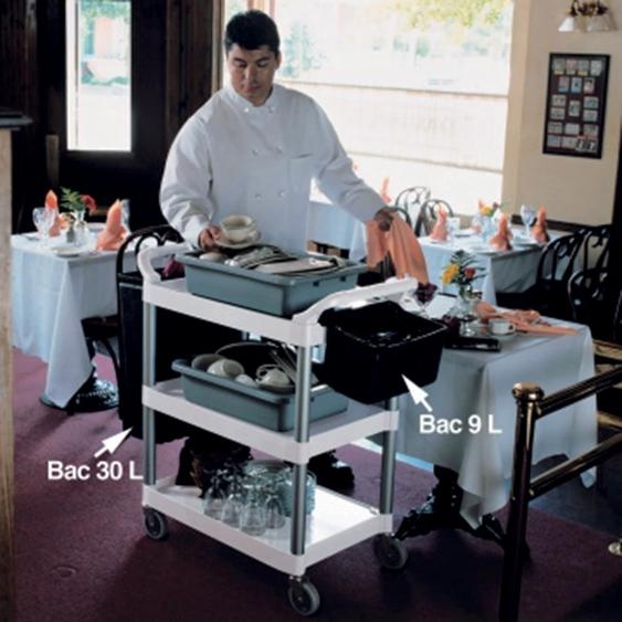 Bac 15.1 L pour chariots alimentaires Rubbermaid