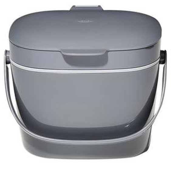 Bac à compost de cuisine gris 6,6 l