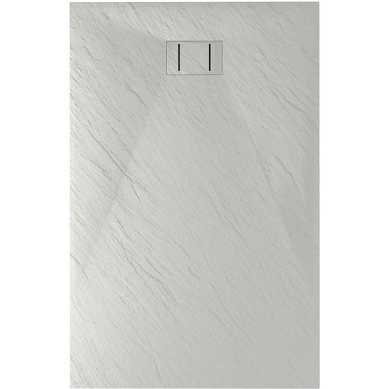 Bac à douche blanc effet pierre mod. Blend 80X120 cm rectangulaire