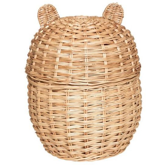 Bac à jouets Oreilles naturel saule tressé Atmosphera Kids