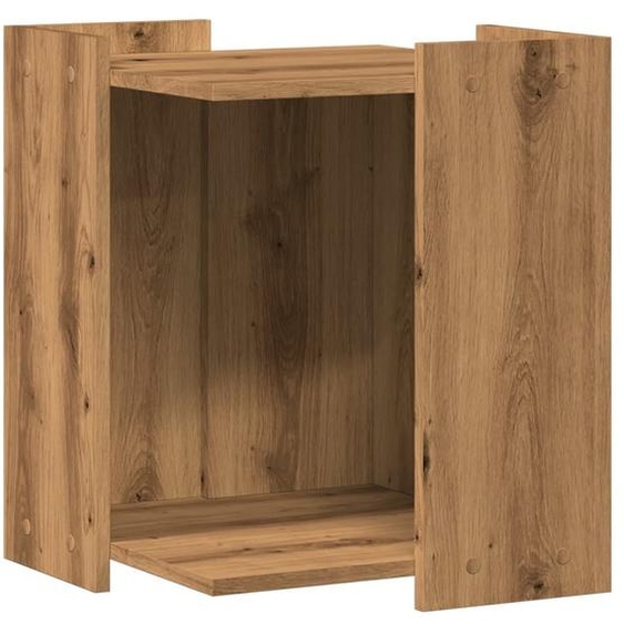 Bac à litière Artisan-Chêne 42x42x51 cm Bois composite