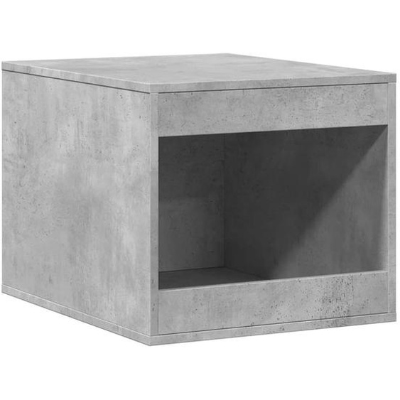 Bac à litière gris béton 47x59x42 cm Bois composite