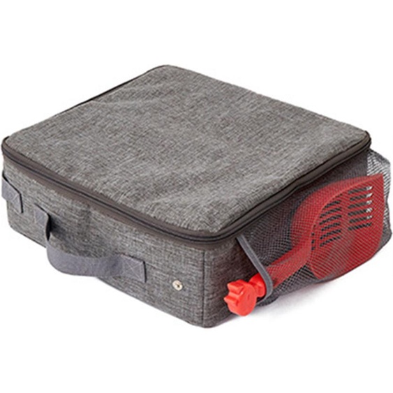 Bac à litière portable pliable en tissu Oxford, sac pour animaux domestiques, bac à litière, bac à litière mobile, carré, 30 x 30 cm