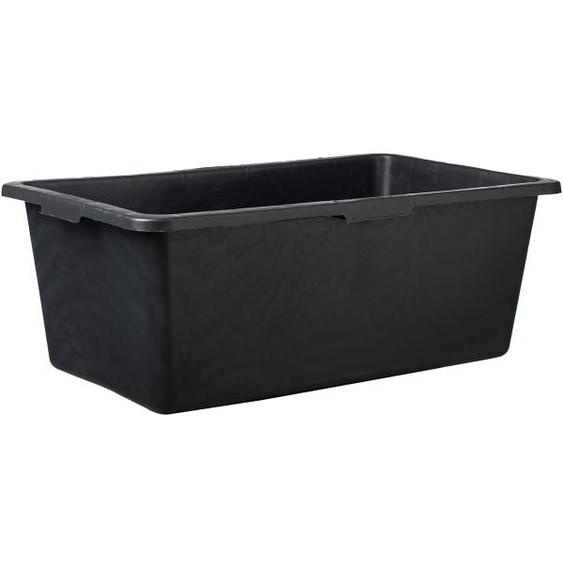 Bac à mortier en plastique 60 litres Type BT60, carré, noir