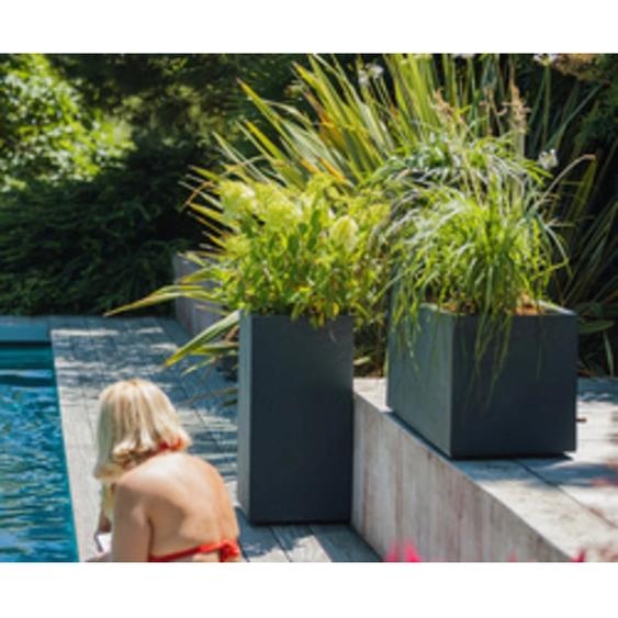 Bac à plantes VOLCANIA, hauteur: 800 mm, beige