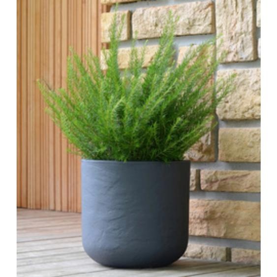 Bac à plantes VOLCANIA UP, rond, 485 mm, anthracite