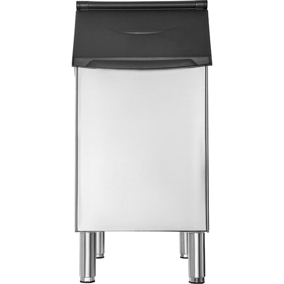 Bac de stockage pour machine à glaçons commerciale, bac à glaçons dune capacité de 136 kg, bac de stockage pour glaçons commercial en acier inoxydable avec pieds en caoutchouc antidérapants réglables, adapté aux restaurants, hôtels et magasins de
