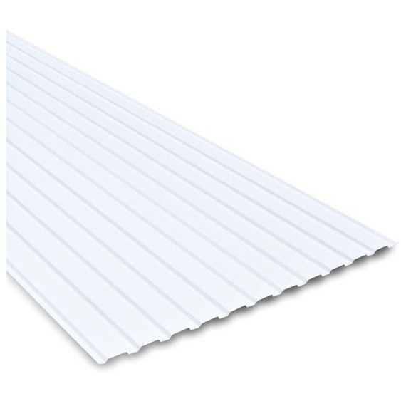 Bacacier - Tôle nervurée acier laqué blanc multiusage 2100X1100 mm neo® Coloris: Blanc 901 - Dimension: 2100 x 1100 mm - 2.31 m²