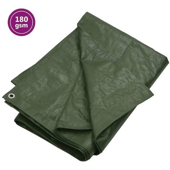 Bâche 180 g/m² 8x10 m Vert PEHD