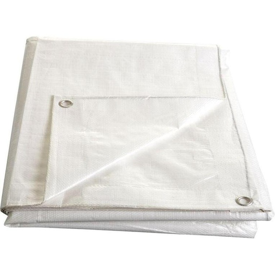 bâche à mailles 3x 4m BLANC 140g/m2, laminée