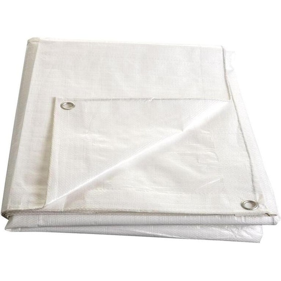 bâche à mailles 4x 5m BLANC 140g/m2, laminée