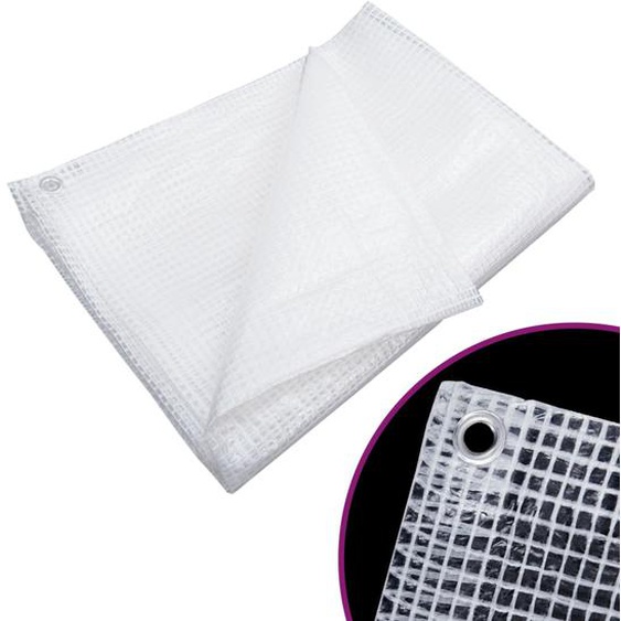 Bâche de gaze 140 g/m² 6x10 m Blanc