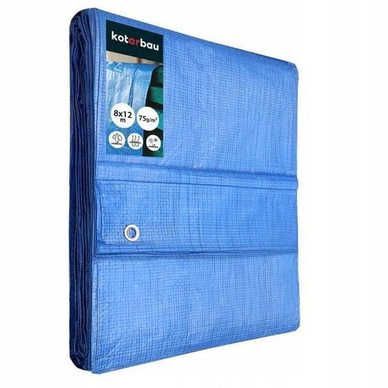 Bâche de Protection - Kotarbau - 8 x 12 m - Imperméable - Résistant aux UV - Œillets renforcés