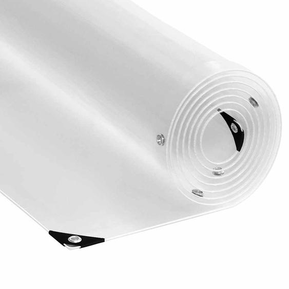 Bâche transparente avec œillets 4x5 m PVC