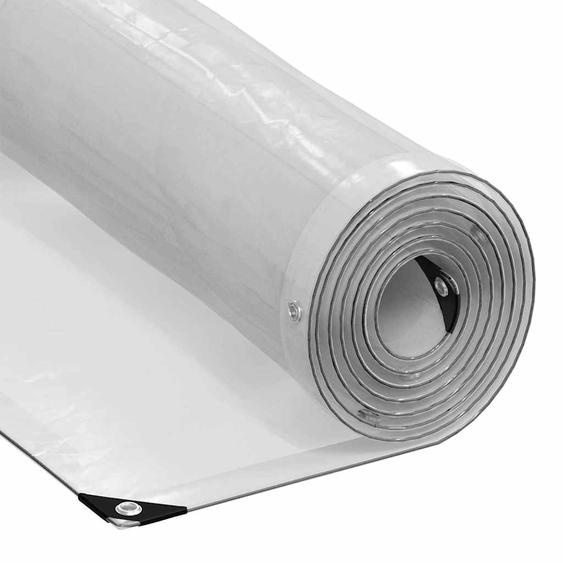 Bâche transparente avec œillets 4x8 m polyéthylène