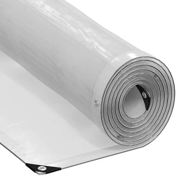 Bâche transparente avec œillets 8x8 m polyéthylène