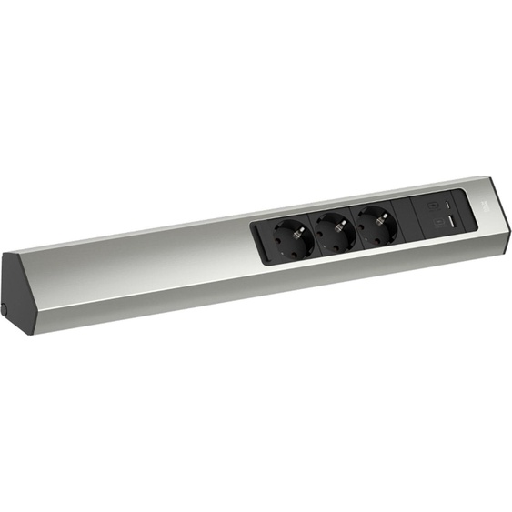 BACHMANN CASIA 2 3xCEE7/3 1xUSB A/C 22W 2,0m AEH aspect inox