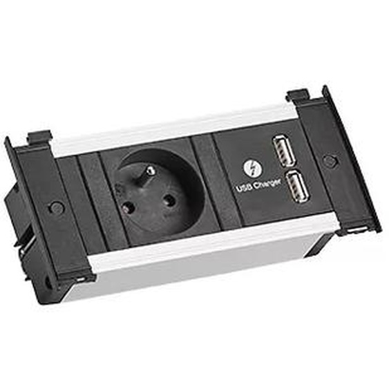 BACHMANN KAPSA XS 1xUTE 1xUSB Charger Strom 2.0m AEH CEE7/7