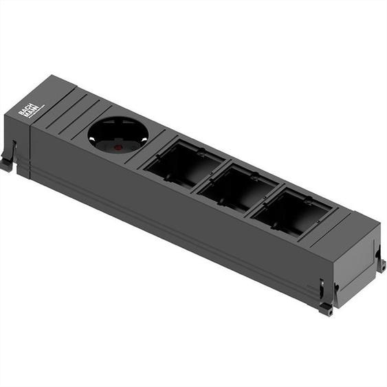 BACHMANN POWER FRAME Medium 1x contact de protection 3x ABD, plastique