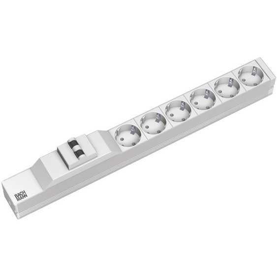 Bachmann - Rallonge (rack montable) - 6 connecteurs de sortie - 1U - 48,3 cm (19) - Allemagne (333.411)