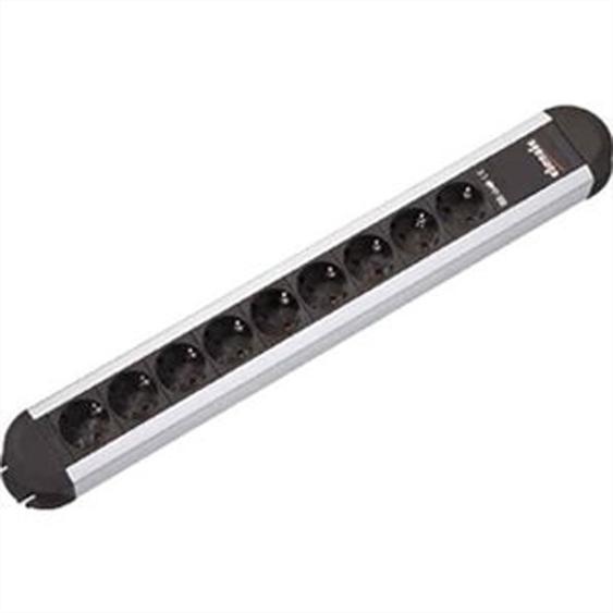 BACHMANN Steckdosenleiste PRIMO CLASSIC ALU, 9-fach ohne (331.011)