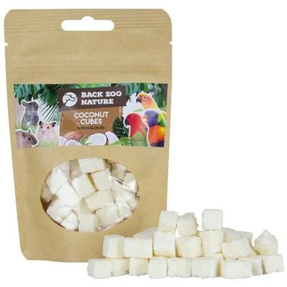 Back Zoo Nature - Cubes de noix de coco séchée pour perroquets 250g