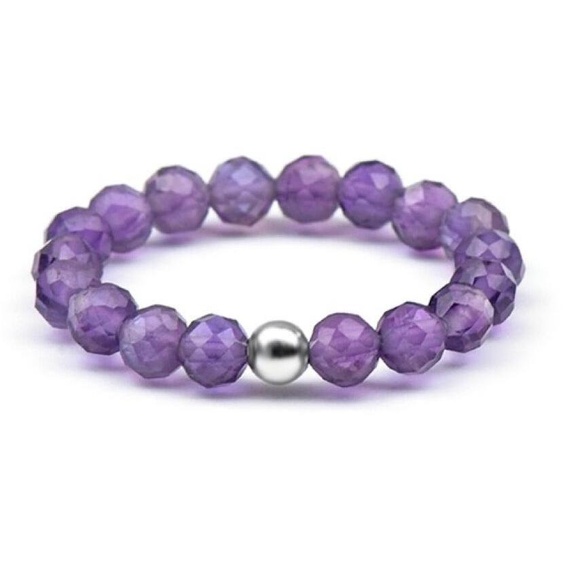 Bague pour femme Mineral avec améthyste POL-R03 - Circuit : 57 mm