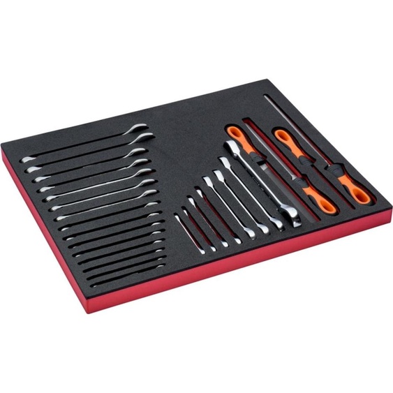 Bahco Fit&Go 3/3 : jeu de limes et de clés avec insert en mousse - 27 pièces
