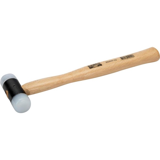 Marteau en caoutchouc Bahco avec têtes en nylon et manche en bois 150 g