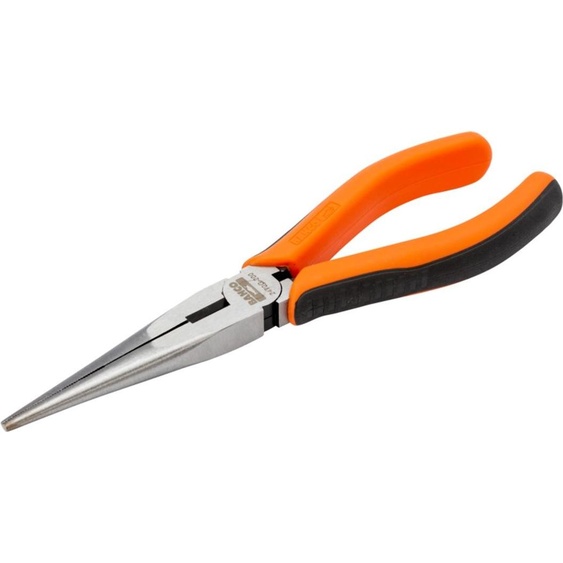 Bahco Pince à bec demi-rond avec manche bi-matière et peinture 210 mm Orange Orange One Size