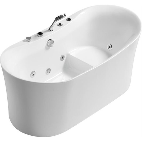 Baignoire à hydromassage acrylique Indoor Baignoire Home Spa blanche