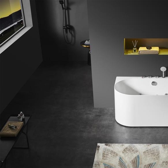 Baignoire à hydromassage acrylique Indoor Baignoire Home Spa blanche