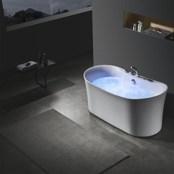 Baignoire à hydromassage acrylique Indoor Baignoire Home Spa blanche