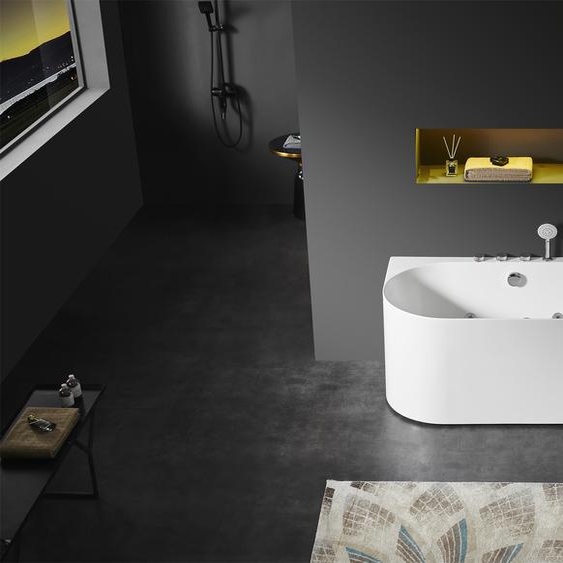 Baignoire à hydromassage acrylique Indoor Baignoire Home Spa blanche