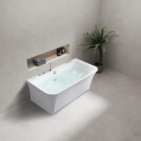 Baignoire à hydromassage Baignoire à hydromassage dintérieur Home Spa Blanc