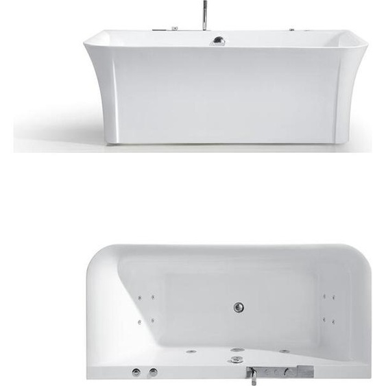 Baignoire à hydromassage Baignoire à hydromassage dintérieur Home Spa Blanc