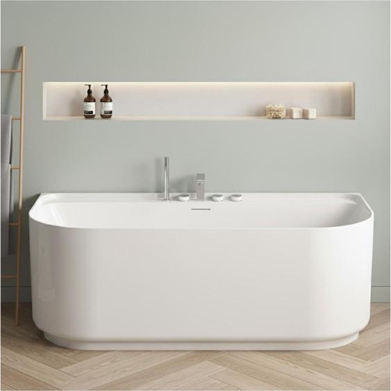 Baignoire acrylique murale EQUINOXE blanche 170cm