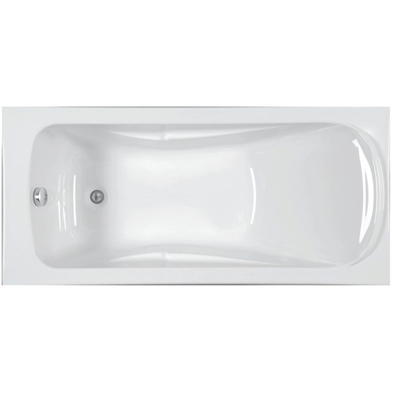 Baignoire acrylique rectangulaire FORIA 2 blanc 160x70cm - AQUARINE - 199226